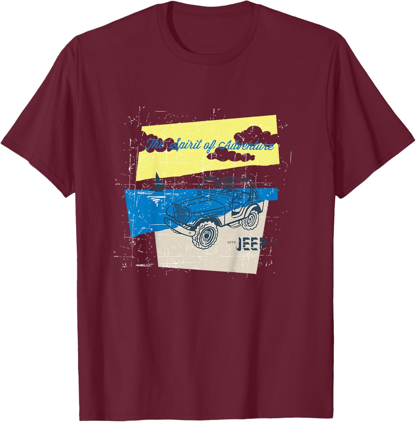 Kids Jeep Spirit of Adventure T-Shirt - T-Shirt | Maroon