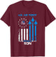 Veterans Day Gift USAF Veteran's Son, Proud Son US Air Force T-Shirt - T-Shirt | Maroon