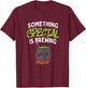Something Is Brewing Twins Halloween Pregnancy Announcement T-Shirt - T-Shirt | Maroon