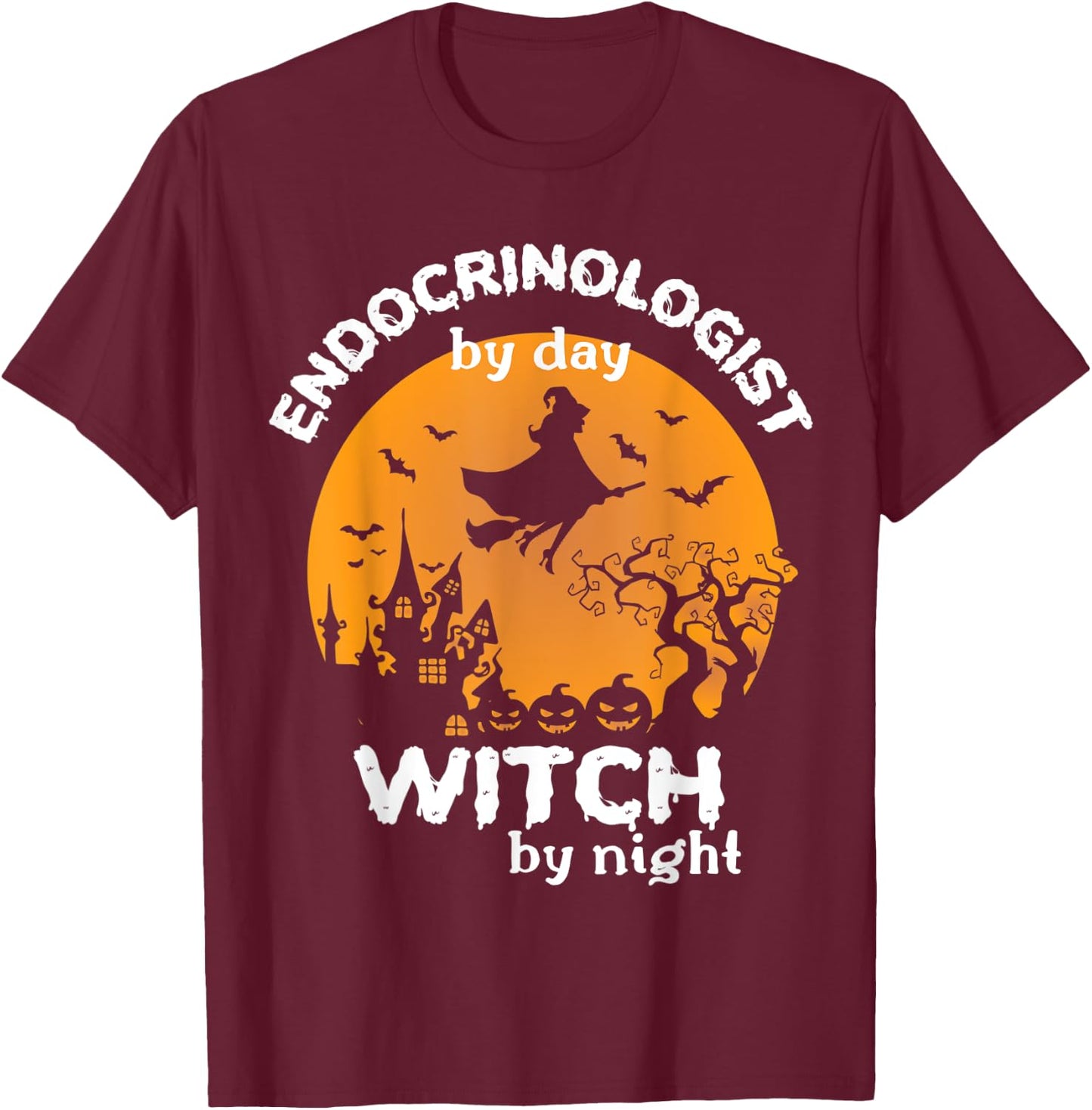 Funny Endocrinologist Halloween Costume For Endocrinologists T-Shirt - T-Shirt | Maroon