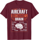Aircraft Mechanics Brain Mechanic T-Shirt - T-Shirt | Maroon