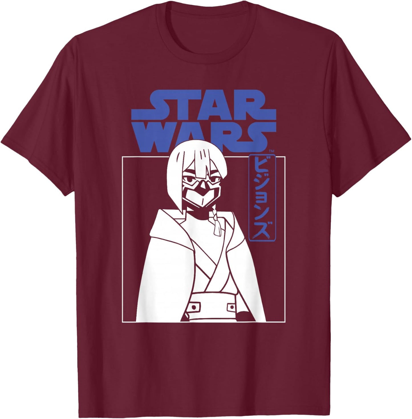 Star Wars Visions The Village Bride T-Shirt - T-Shirt | Maroon