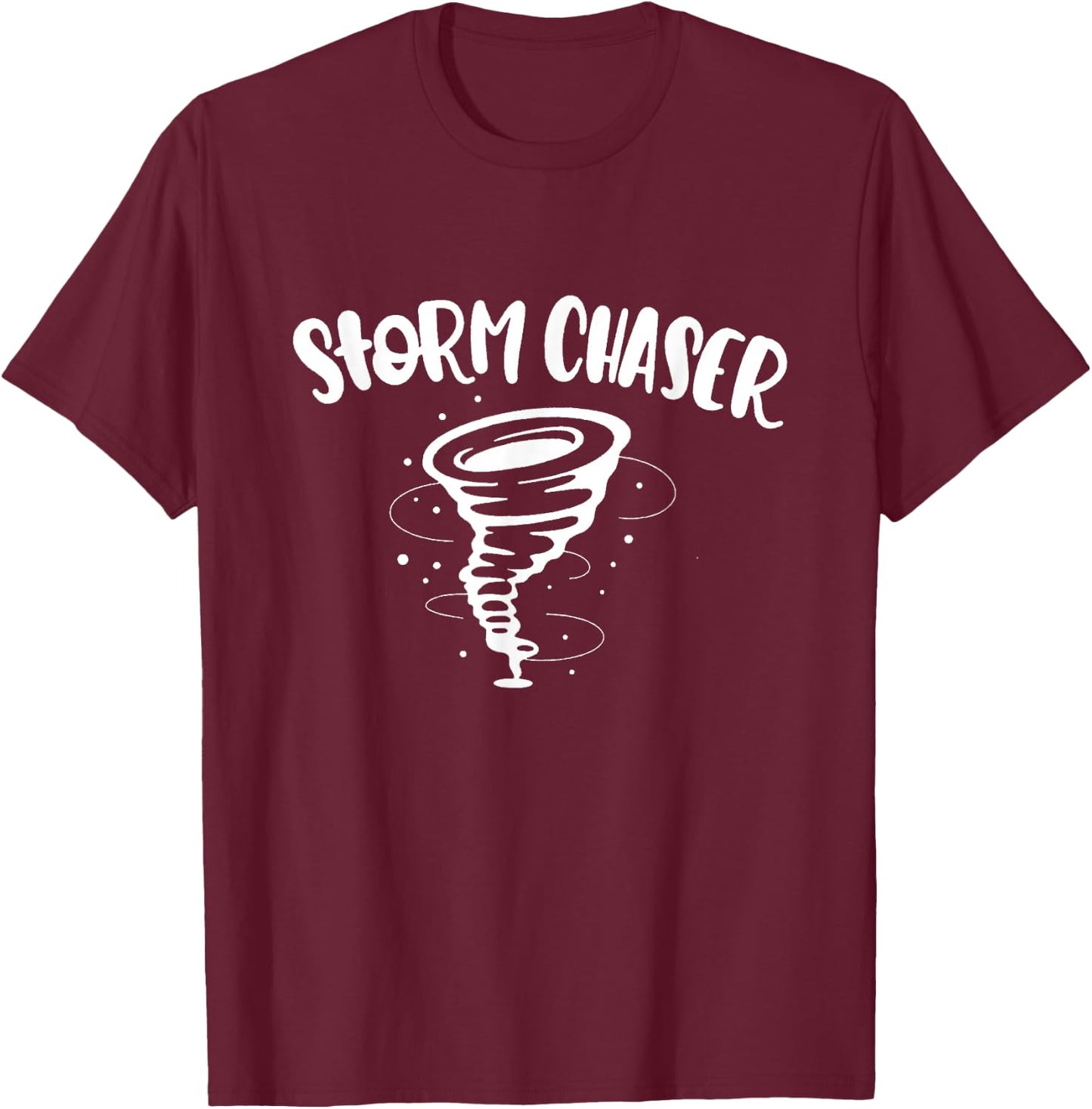 Matching Family Storm Chasers Tiny Tornado Big Tornado T-Shirt - T-Shirt | Maroon