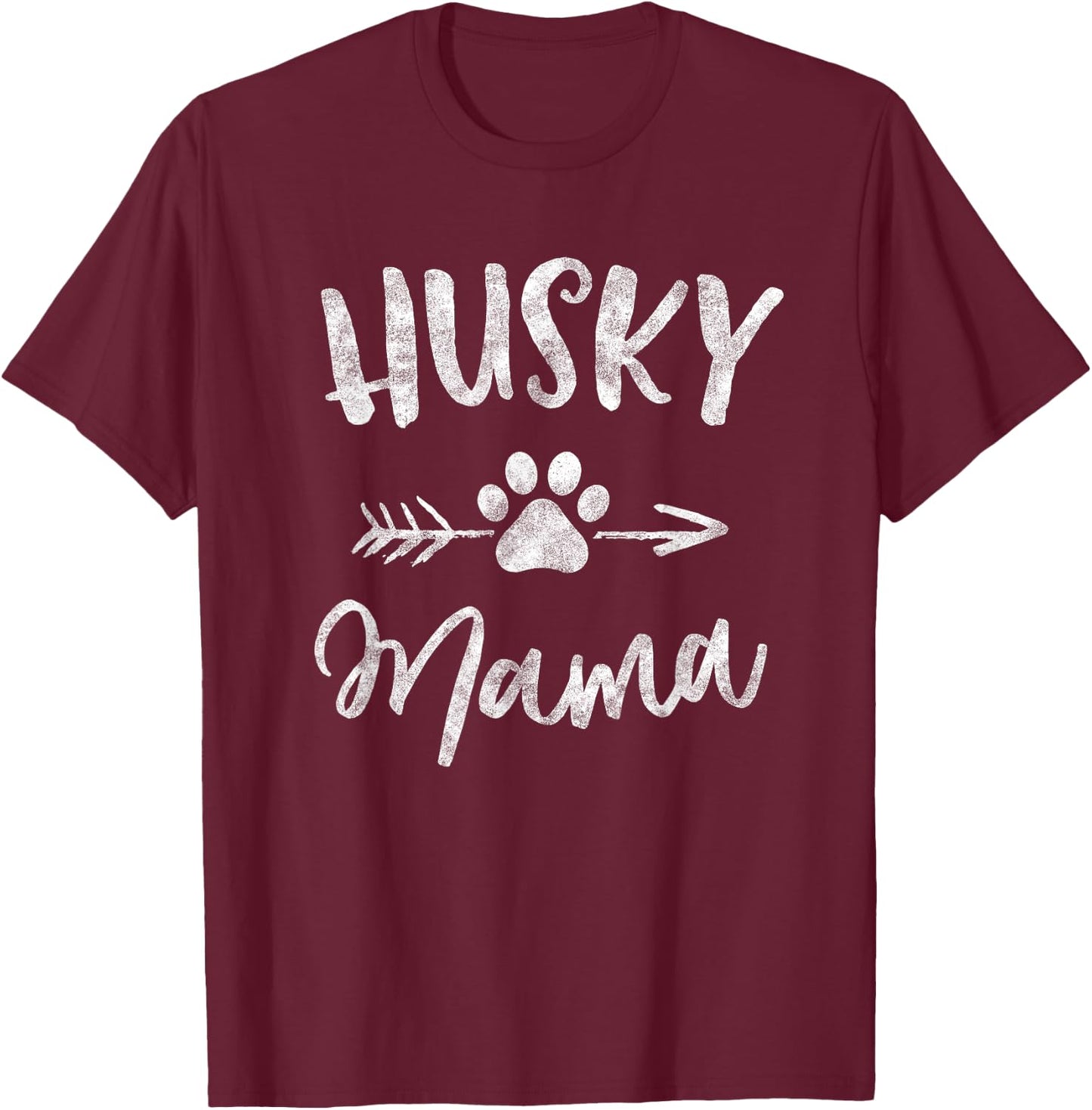 Husky Mama Shirt Siberian Husky Lover Owner Gifts Dog Mom T-Shirt - T-Shirt | Maroon