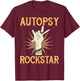 Funny Forensic Scientist Science Autopsy Rockstar T-Shirt - T-Shirt | Maroon