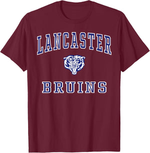 Lancaster High School Bruins C1 T-Shirt - T-Shirt | Maroon