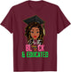 Pretty Black and Educated Pink & Green Black History Month T-Shirt - T-Shirt | Maroon