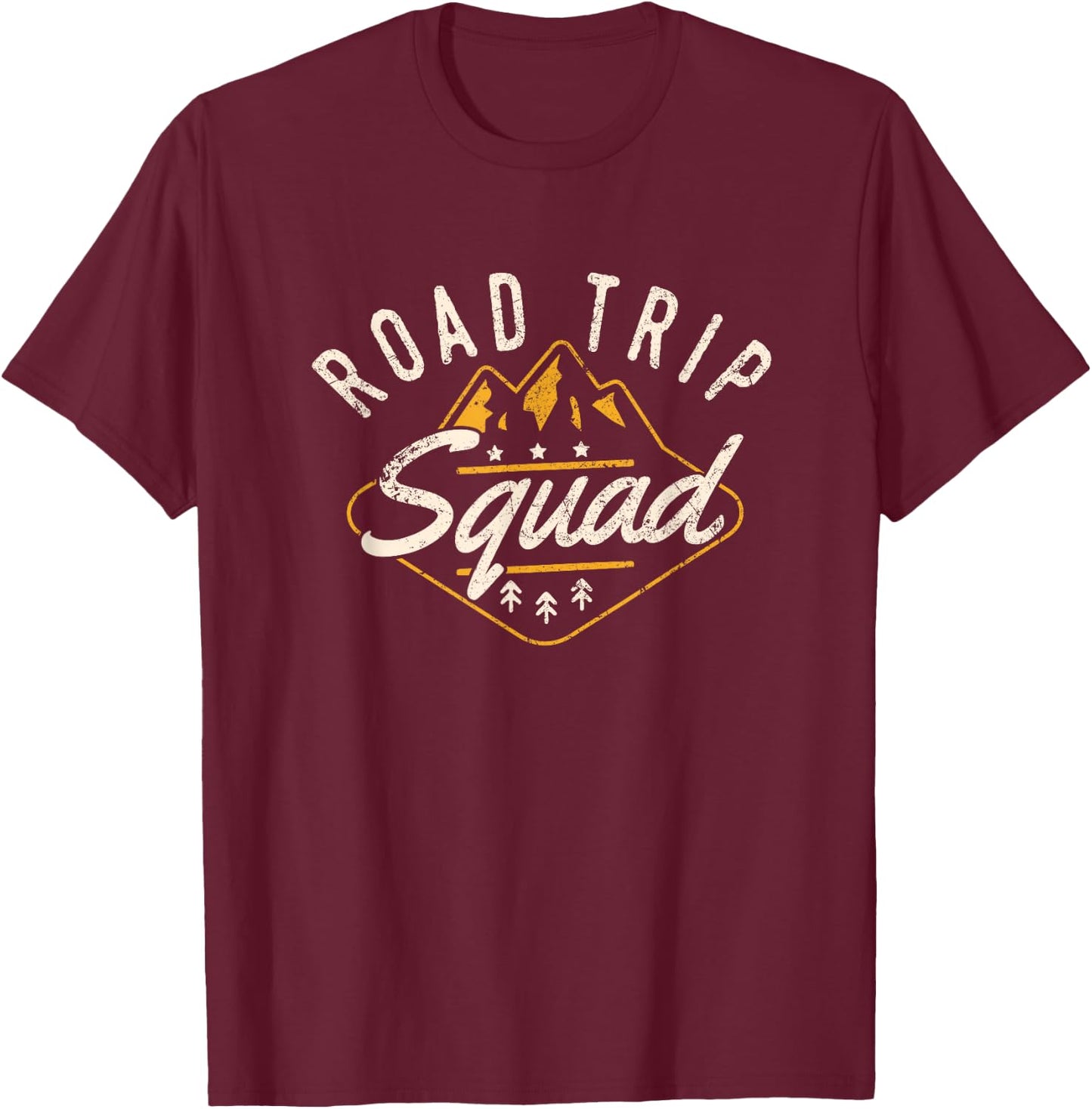 Road Trip Squad Shirt Hiking Camping Travel Men Women T-Shirt - T-Shirt | Maroon