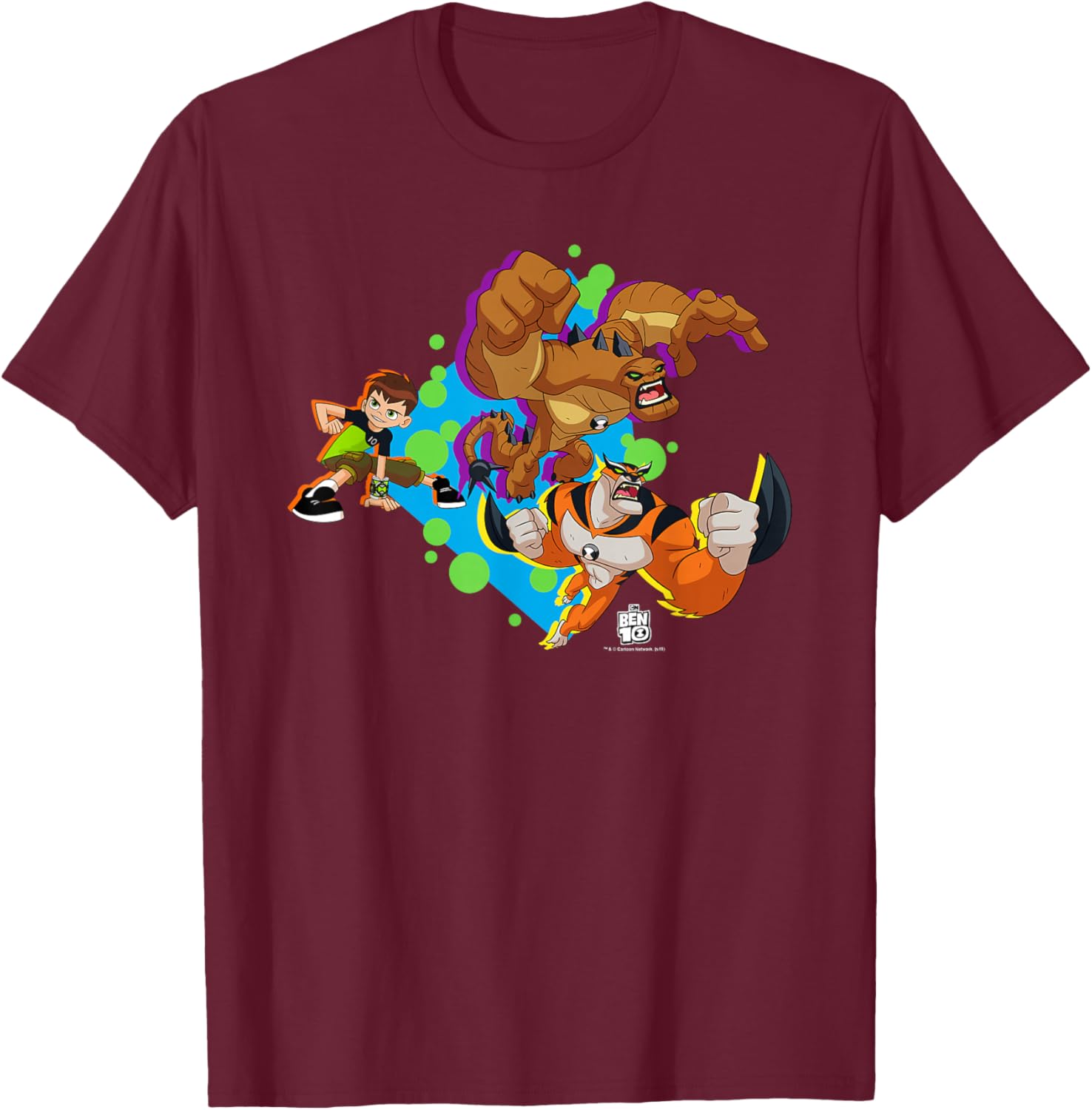 Ben 10 Let's Go T-Shirt - T-Shirt | Maroon