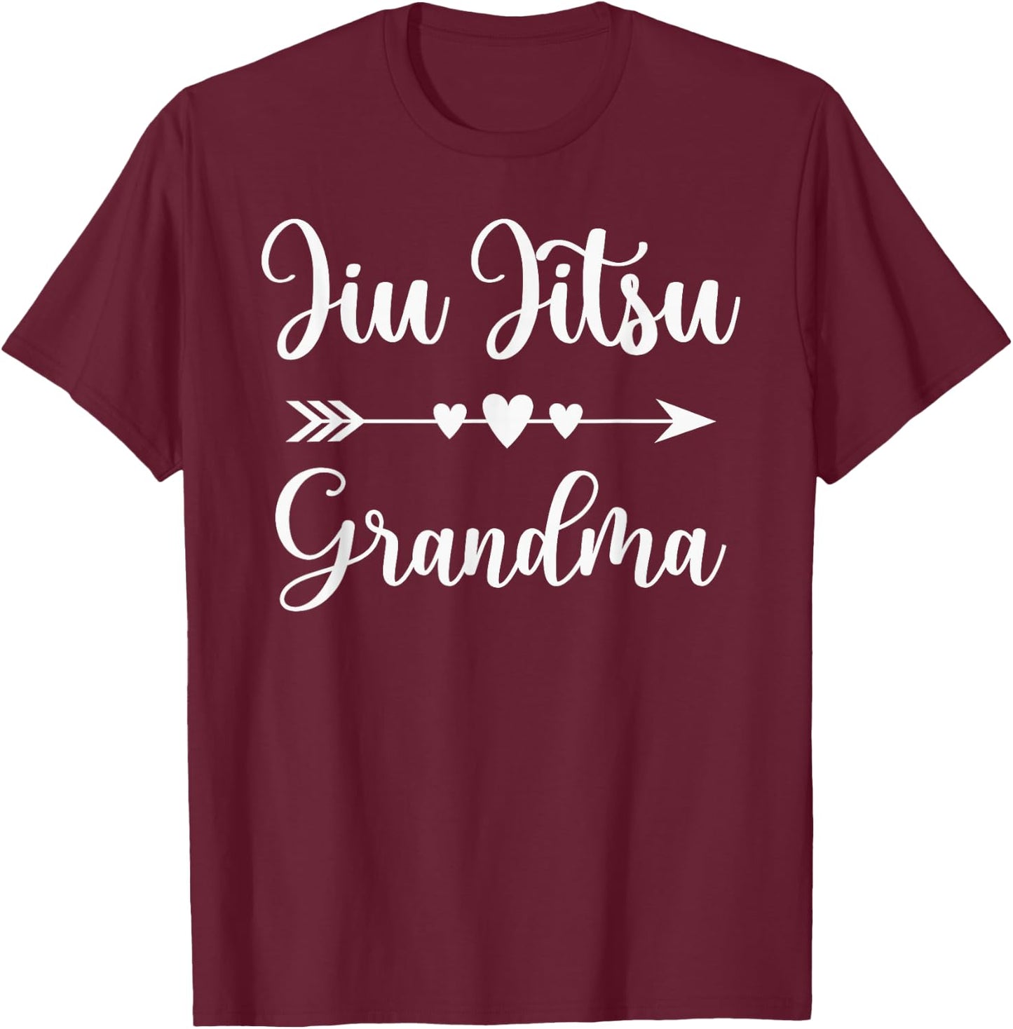 Jiu Jitsu Grandma Jiu Jitsu Lover Gift Jiu Jitsu Grandmother T-Shirt - T-Shirt | Maroon