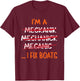 I Fix Boats Funny Mechanic T-Shirt - T-Shirt | Maroon