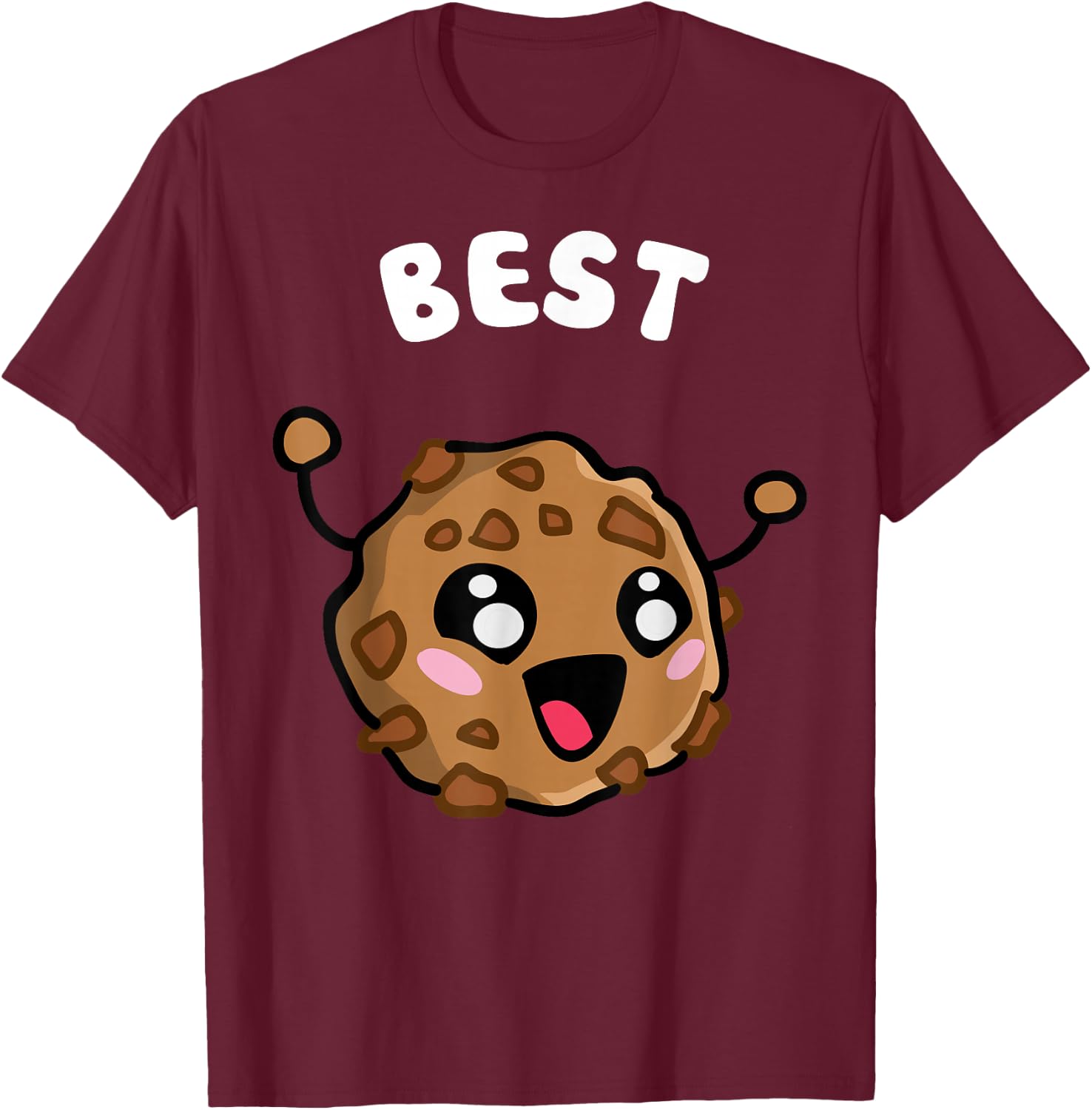 Cookies And Milk - 1 Of 2 - Couple Matching - Best Friends T-Shirt - T-Shirt | Maroon