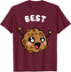 Cookies And Milk - 1 Of 2 - Couple Matching - Best Friends T-Shirt - T-Shirt | Maroon