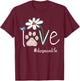 Love Dog Mom Life Daisy Bird Cute Mother's Day Gift Wife T-Shirt - T-Shirt | Maroon