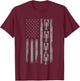Great Shellfish Designs Crustaceans Lover American Crayfish Outfit Louisiana Crawfish USA Flag T-Shirt - T-Shirt | Maroon