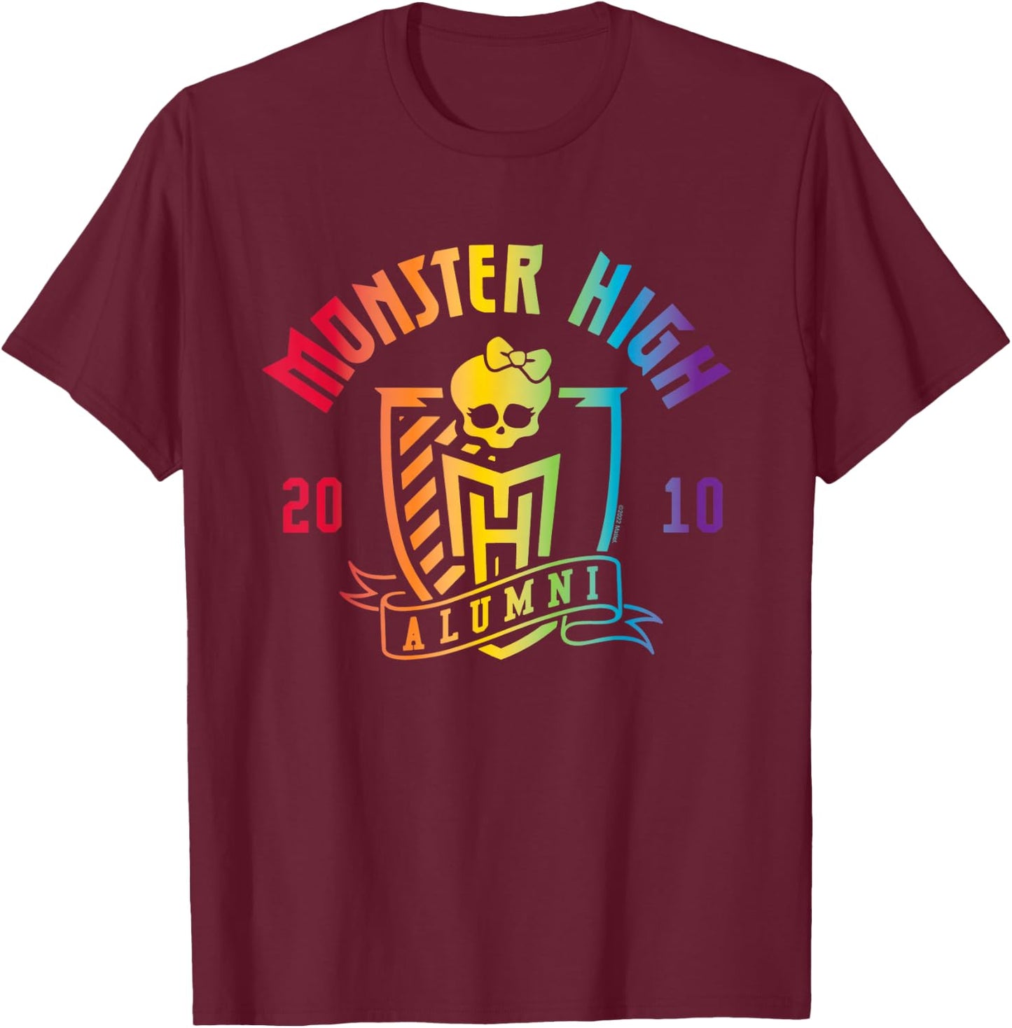 Monster High - Alumni Pride Crest T-Shirt - T-Shirt | Maroon