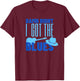 Damn Right I Got The Blues - Guitar T-Shirt - T-Shirt | Maroon
