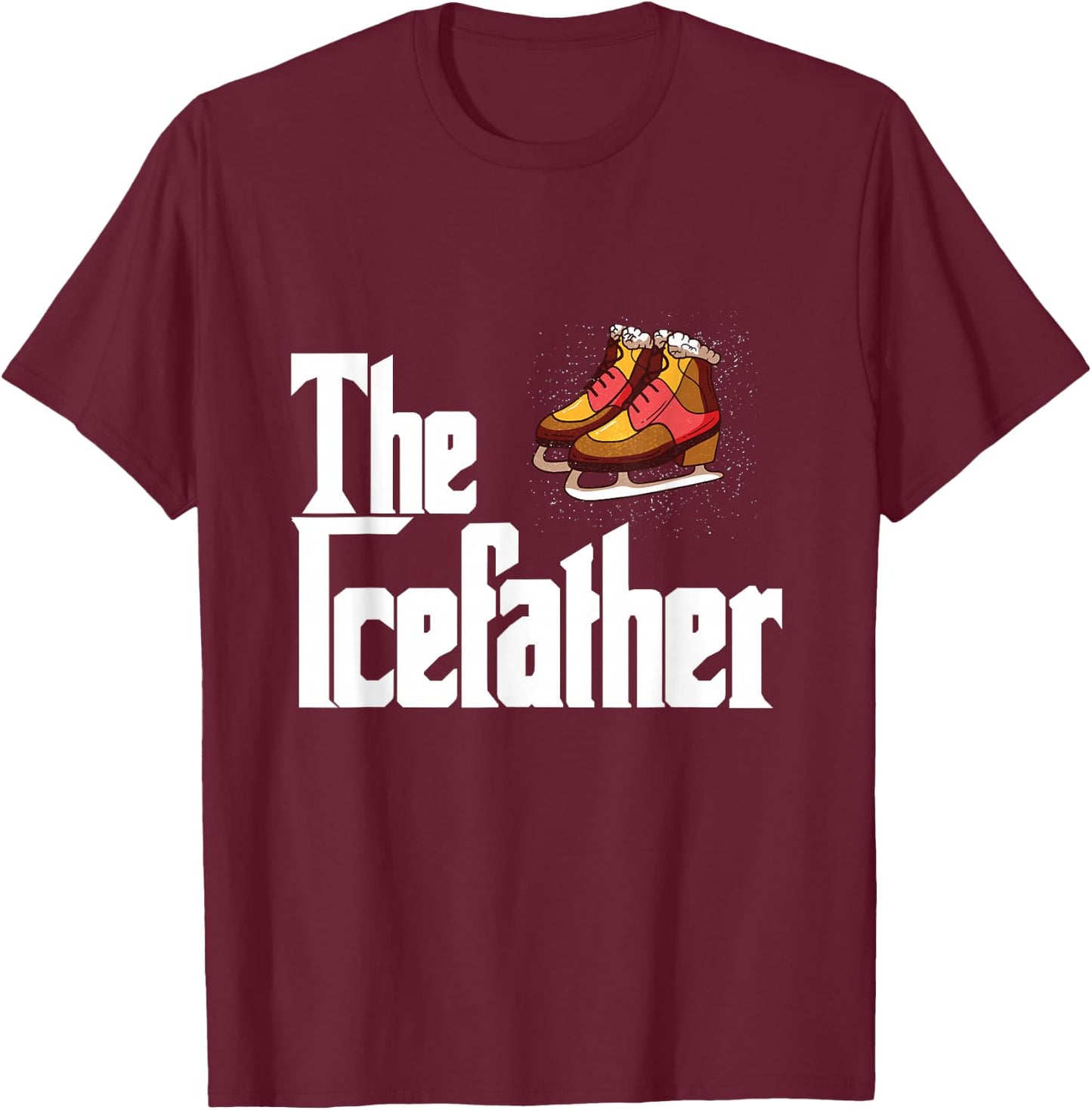 Ice Skating Spiral Synchronize Movements Axel T-Shirt - T-Shirt | Maroon