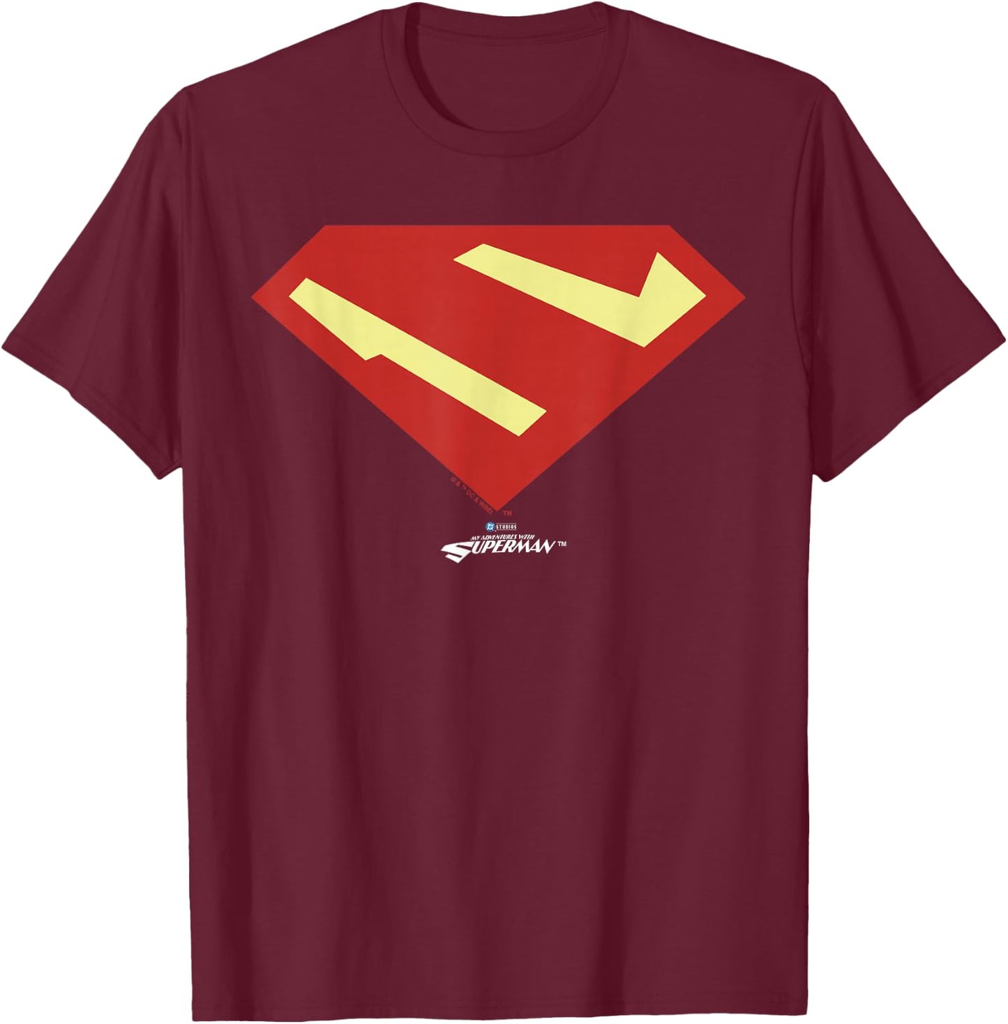 My Adventures with Superman Shield T-Shirt - T-Shirt | Maroon
