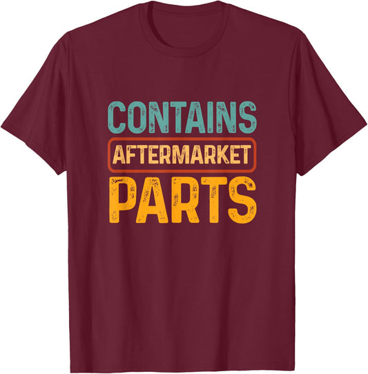 Bionic Aftermarket Parts Design - Knee and Hip Replacement Small T-Shirt - T-Shirt | Maroon