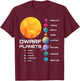 Solar System Dwarf Planets Space Astronaut T-Shirt - T-Shirt | Maroon