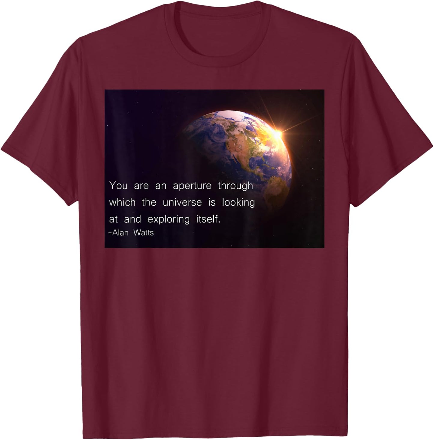 Alan Watts Best Quote Spiritual Gift Buddhist Lovers T-Shirt - T-Shirt | Maroon