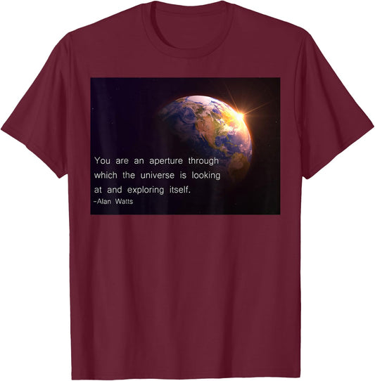 Alan Watts Best Quote Spiritual Gift Buddhist Lovers T-Shirt - T-Shirt | Maroon