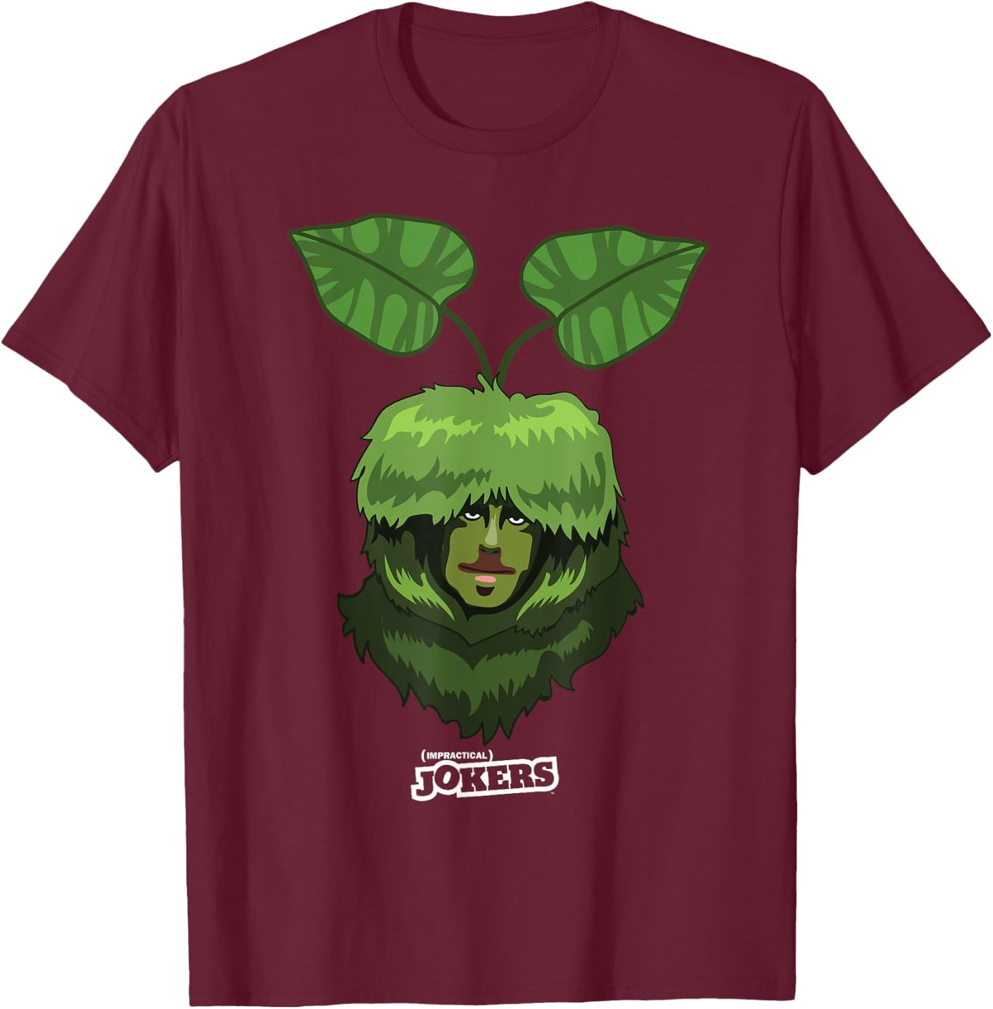 Impractical Jokers Bog Monster's Face T-Shirt - T-Shirt | Maroon