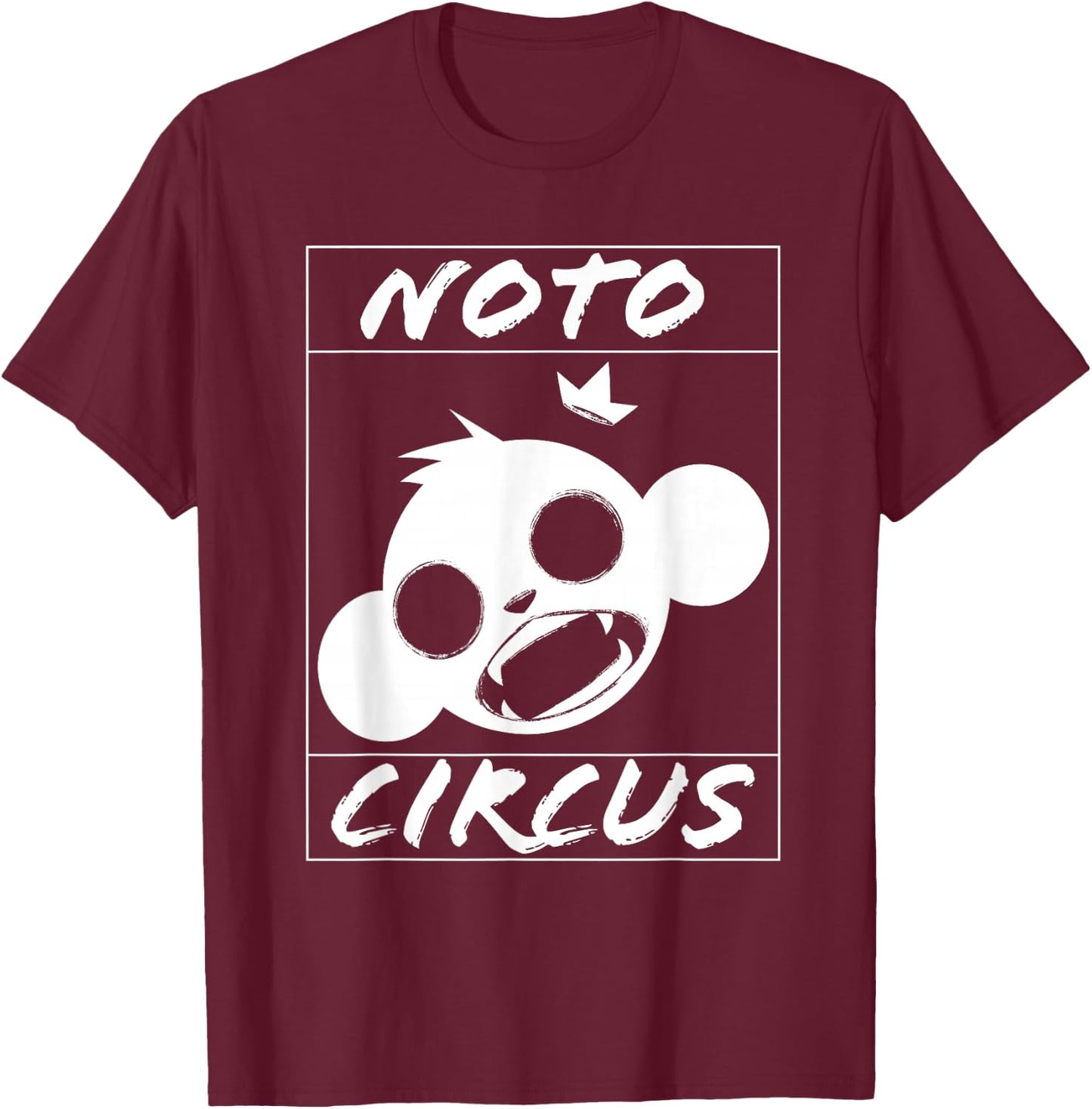 Noto Circus, Monkey King Logo T-Shirt - T-Shirt | Maroon