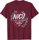 NICU Where You're Never Too Young For Caffeine NICU Nurse T-Shirt - T-Shirt | Maroon