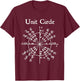 Nerdy Unit Circle Trigonometry Calculus Math Teacher Geek T-Shirt - T-Shirt | Maroon