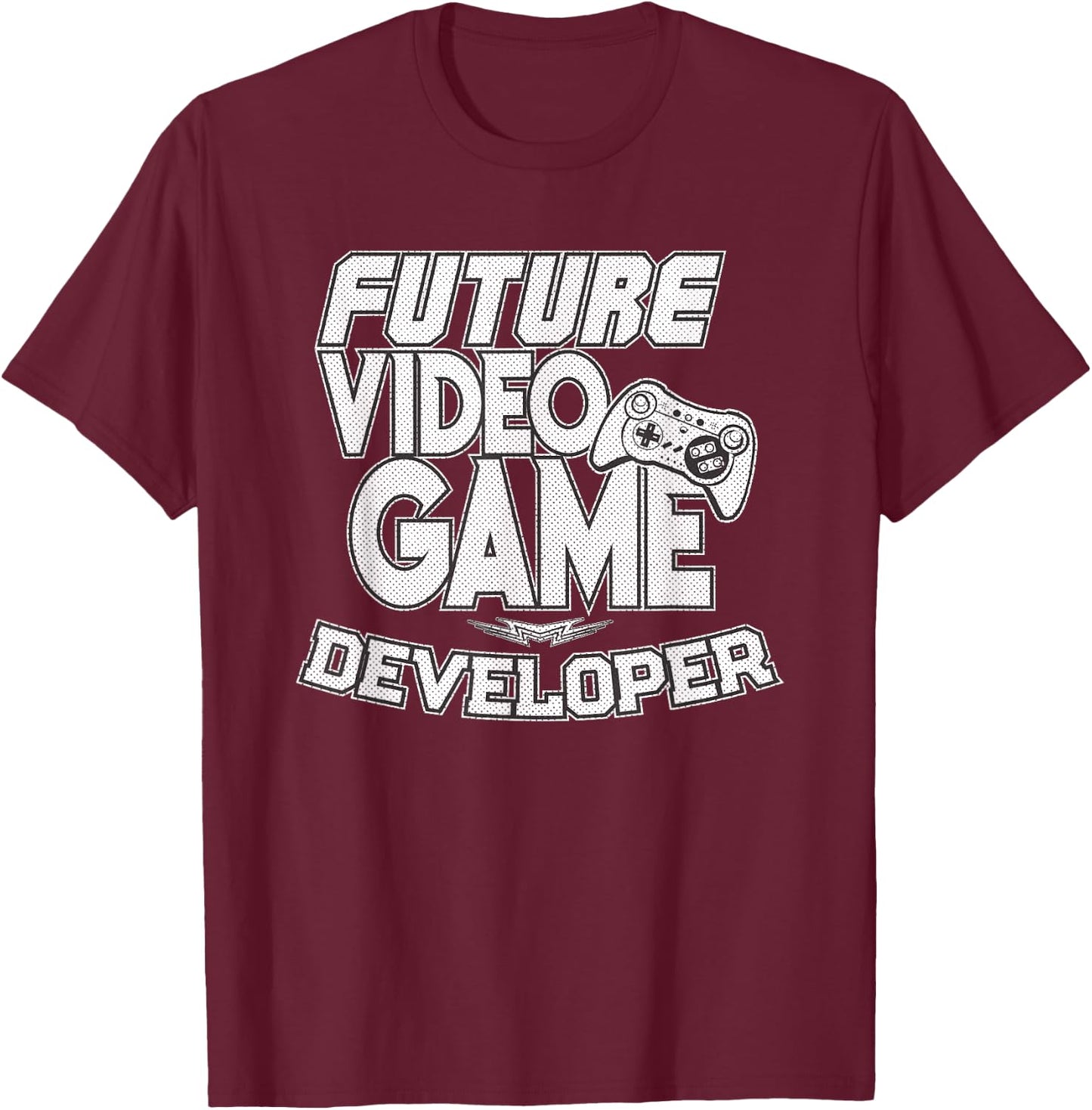 Future Video Game Developer Cool Gaming T-Shirt - T-Shirt | Maroon