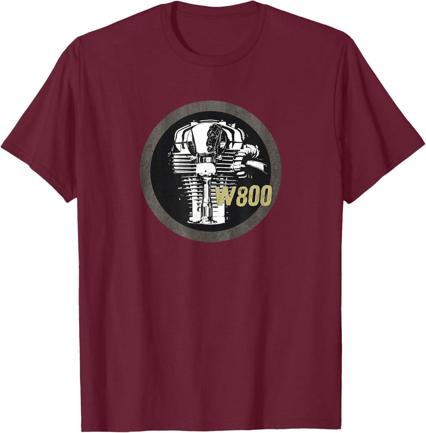 W800 Motorcycle T-Shirt - T-Shirt | Maroon
