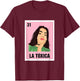 La Toxica Mexican Bingo Card Game Funny Girl Boss Spanish T-Shirt - T-Shirt | Maroon