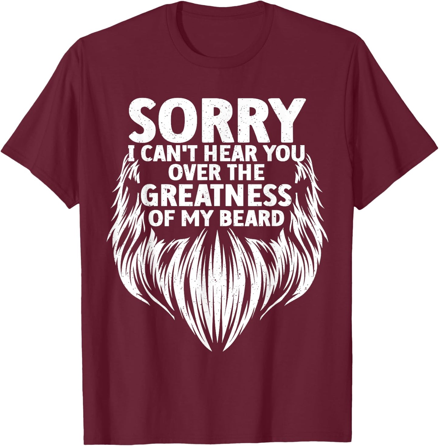 Cute Beard Design Boys Facial Hair Bearded Beard T-Shirt - T-Shirt | Maroon