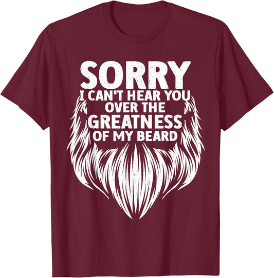 Cute Beard Design Boys Facial Hair Bearded Beard T-Shirt - T-Shirt | Maroon