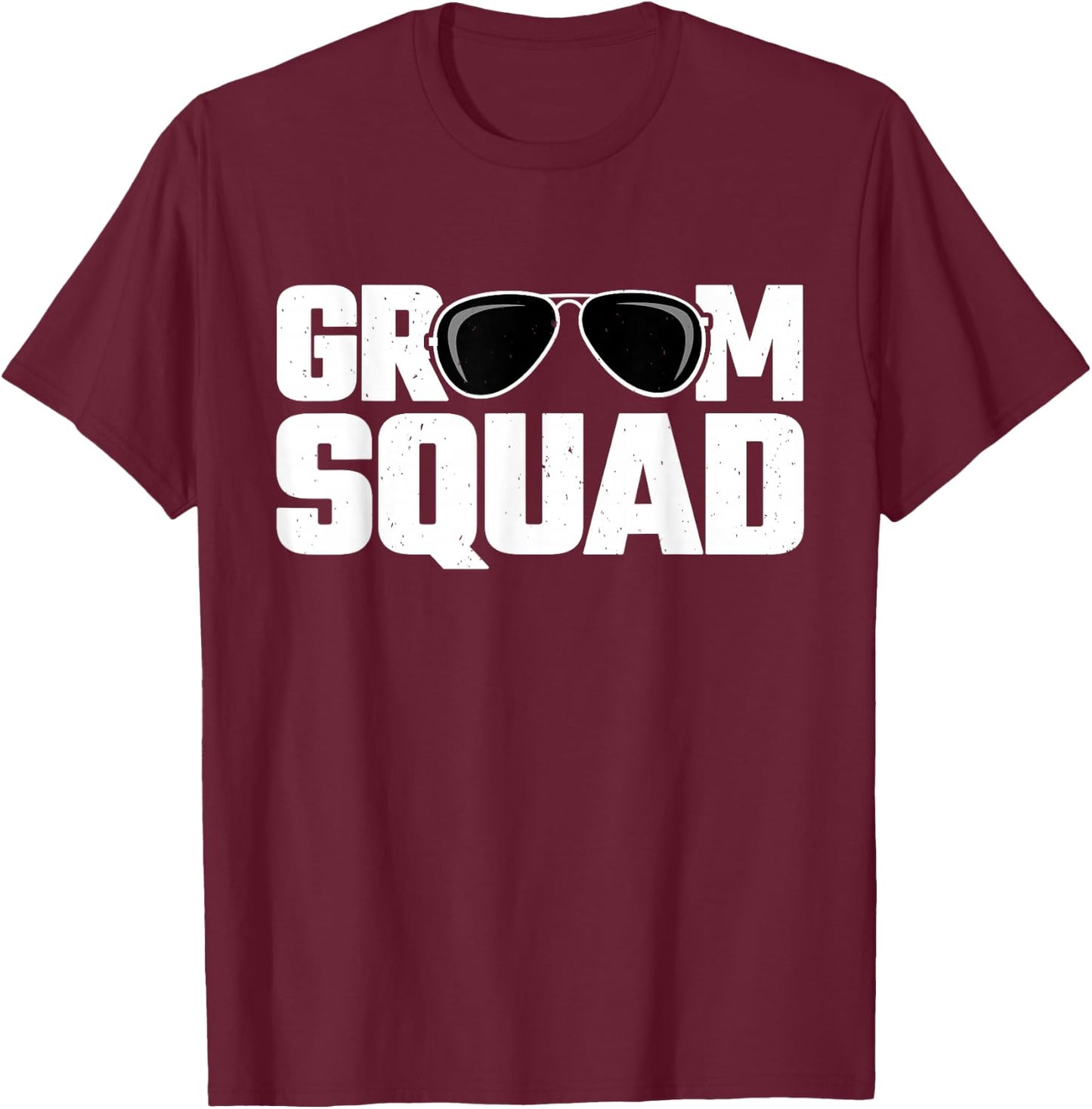 Matching Groomsman Group - Bachelor Party Gift - Groom Squad T-Shirt - T-Shirt | Maroon