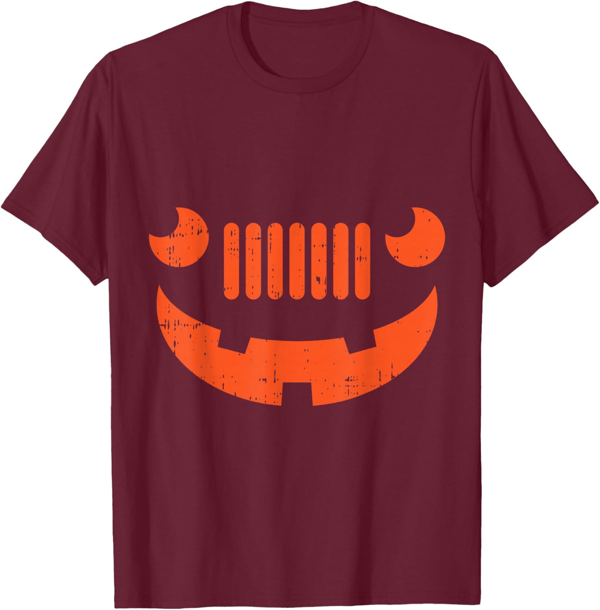 Offroad 4x4 Car Pumpkin Costume Funny Halloween Gamer Gifts T-Shirt - T-Shirt | Maroon