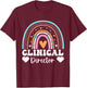 Clinical Services Director Job Profession Clinical Director T-Shirt - T-Shirt | Maroon