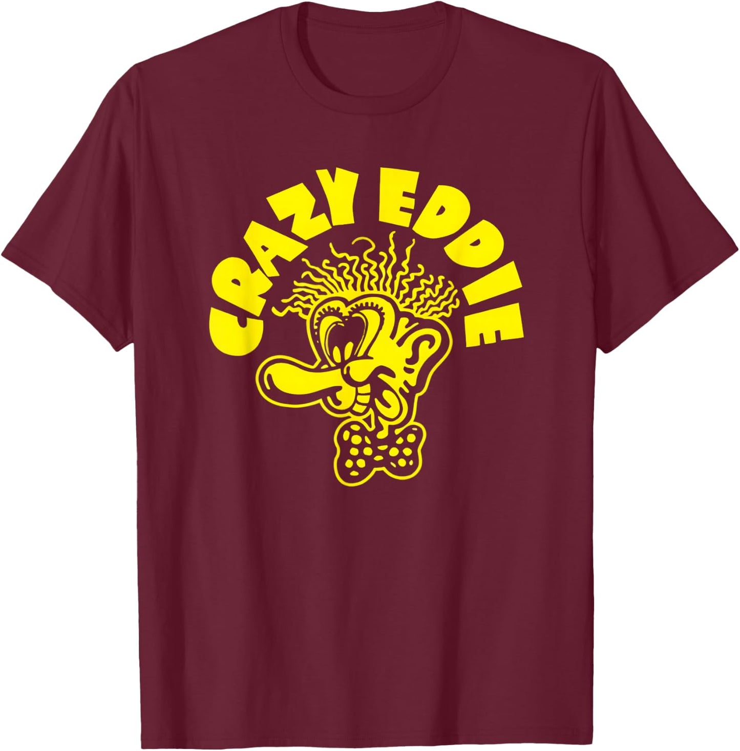 Crazy Eddie's Electronics Department Store Retro Vintage T-Shirt - T-Shirt | Maroon
