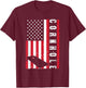 Cool Cornhole Art Men Women American Flag Corn Hole Player T-Shirt - T-Shirt | Maroon