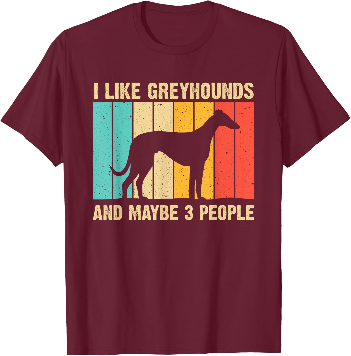 Funny Greyhound Design Men Women Italian Greyhound Dog Lover T-Shirt - T-Shirt | Maroon