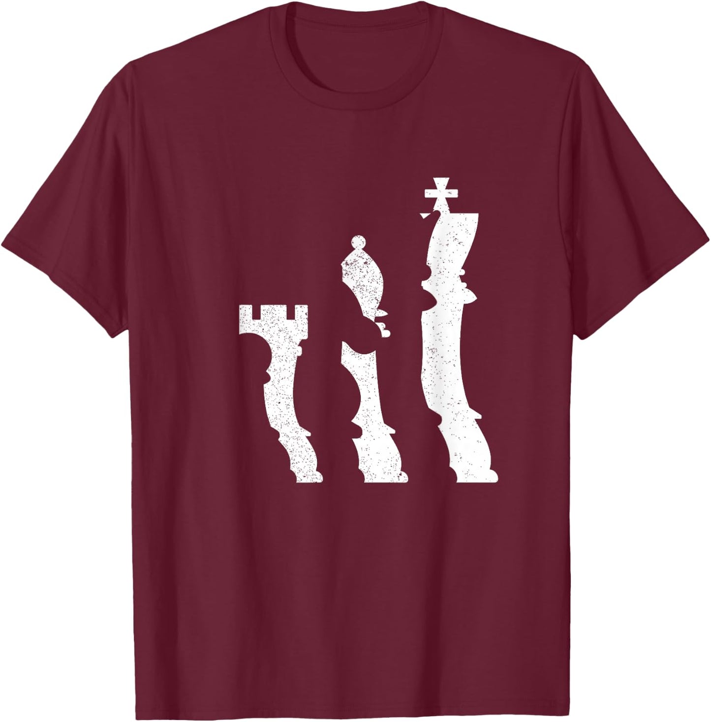 Chess Pieces | Chess Lovers | Chess Player T-Shirt - T-Shirt | Maroon