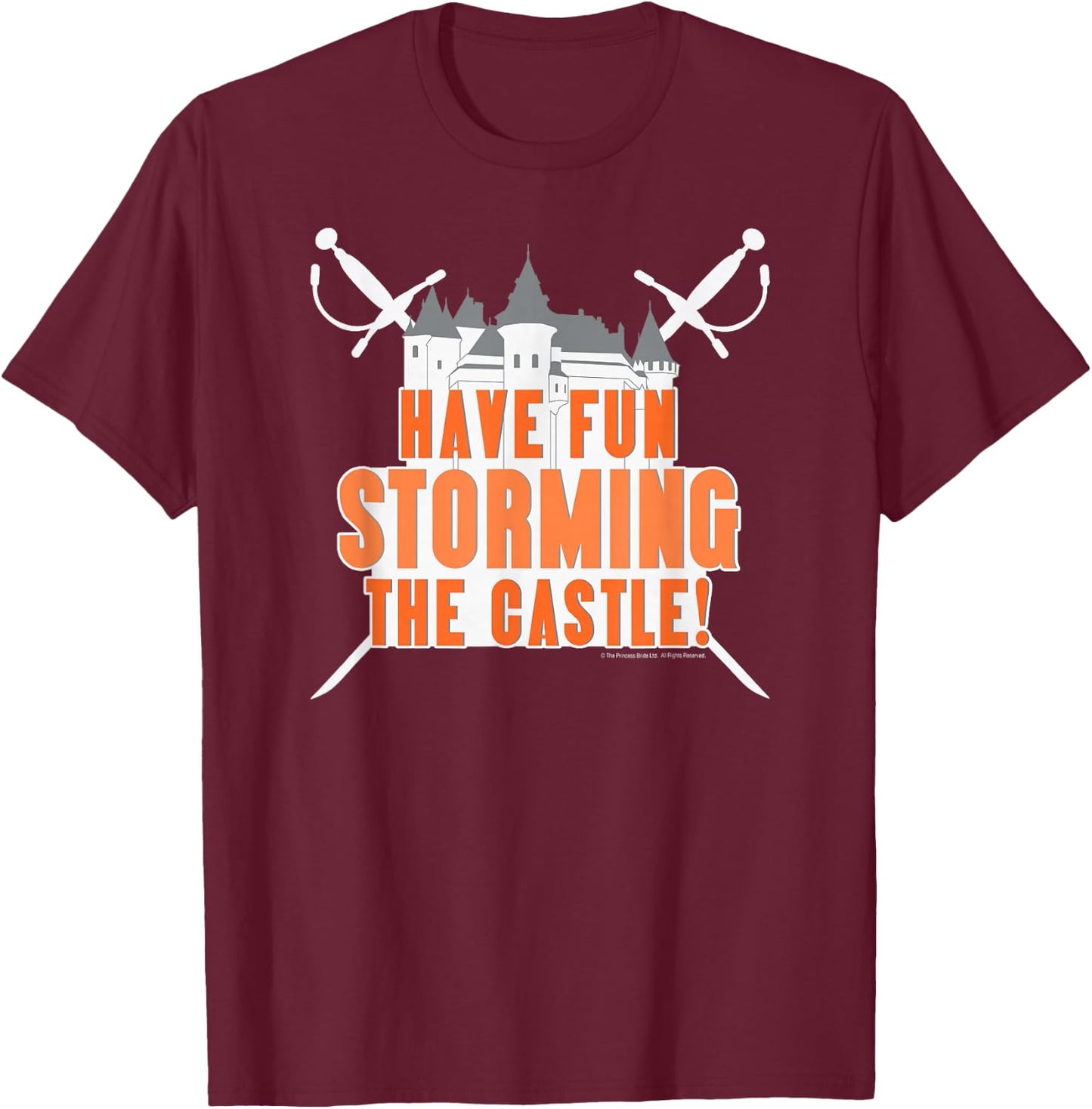 Princess Bride Storming the Castle T-Shirt - T-Shirt | Maroon