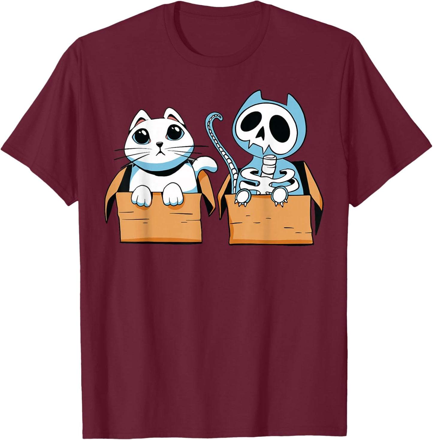 Schrödinger's Cat T-Shirt - T-Shirt | Maroon