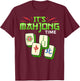 Mahjong Game Mah Jongg Online Player Tile T-Shirt - T-Shirt | Maroon