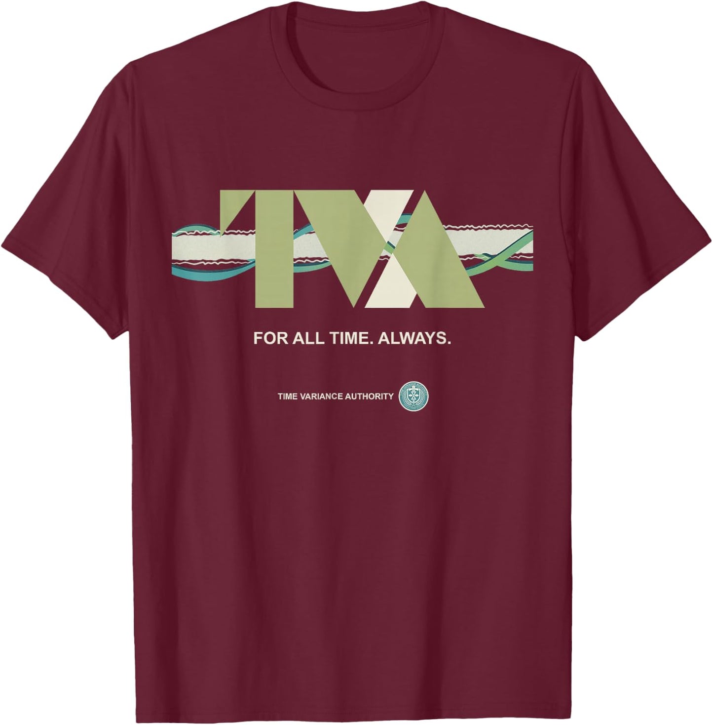 Marvel Loki Time Variance Authority TVA Timeline T-Shirt - T-Shirt | Maroon
