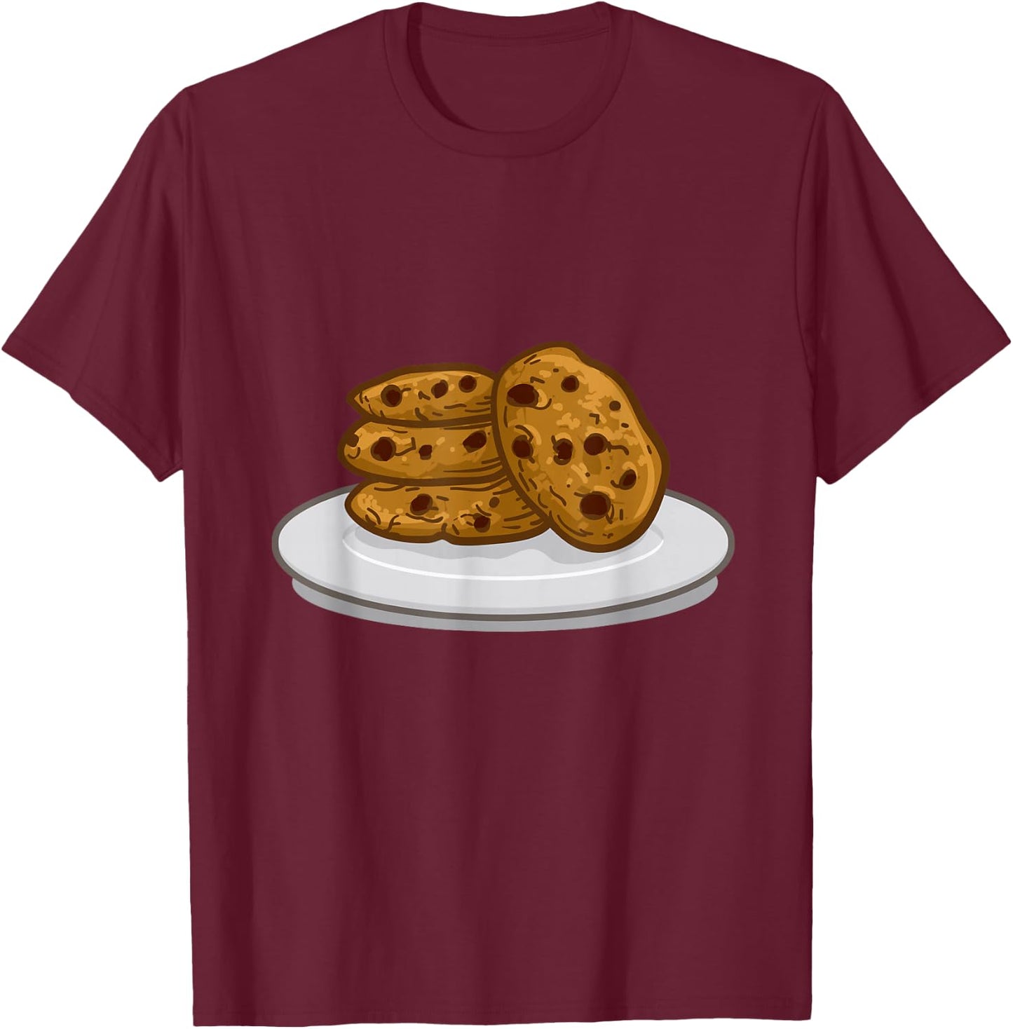 Milk & Cookies Outfit Matching Halloween Cookie Costume T-Shirt - T-Shirt | Maroon