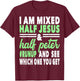 Mixed Half Jesus and Half Peter Gift a Christians T-Shirt - T-Shirt | Maroon