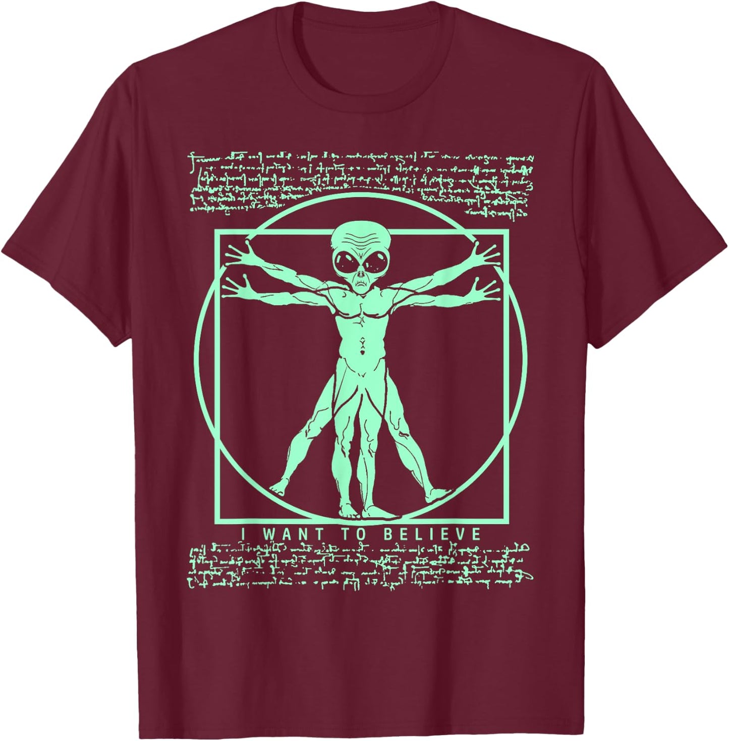 Extraterrestrial, Ancient Astronaut Theorist - UFO - Alien T-Shirt - T-Shirt | Maroon